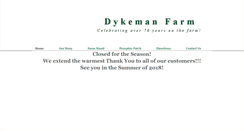 Desktop Screenshot of dykemanfarm.com
