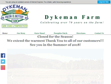 Tablet Screenshot of dykemanfarm.com
